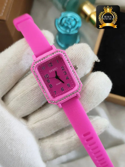 New Rubber Strap Watch for Girls - Unique Dial, Attractive Colors, Stylish Women’s Accessory - JSJunoon.com