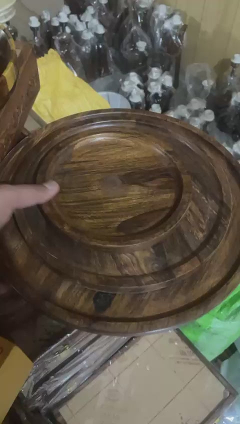Classic Wooden Pizza Plate (No Handle)